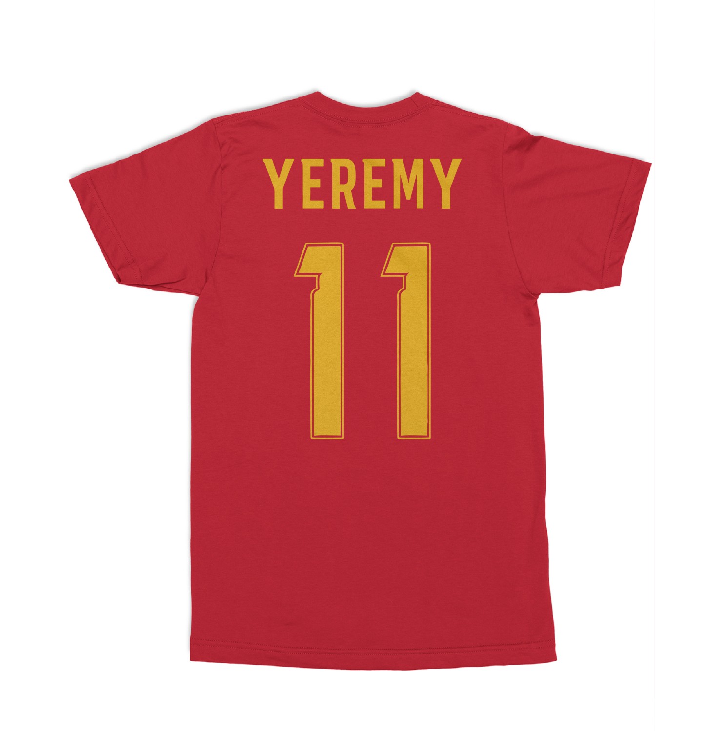 Spain Soccer Pride Yeremy 11 Two-Sided Tribute Unisex T-Shirt
