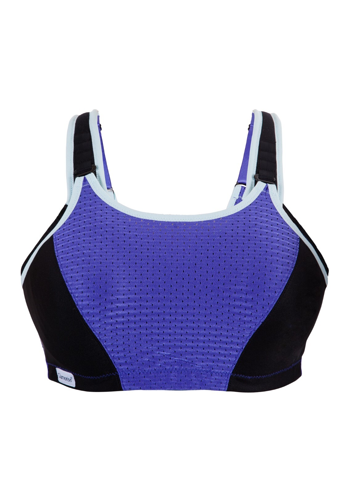 Glamorise UNDERWIRE SPORT Bra (Adjust Support Low-High-Impact) Wicks! Purple NEW