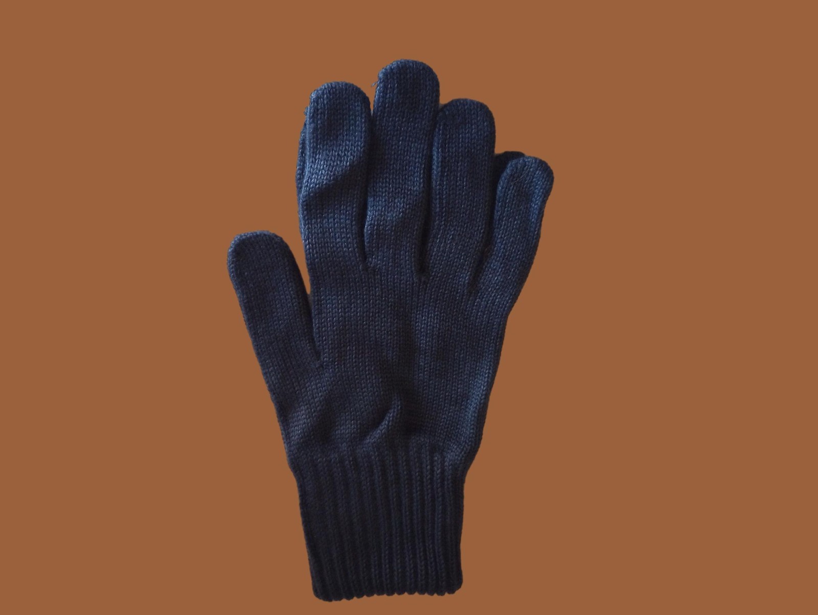 EAST GERMAN MILITARY ISSUE NAVY WOOL GLOVES COLD WEATHER NVA
