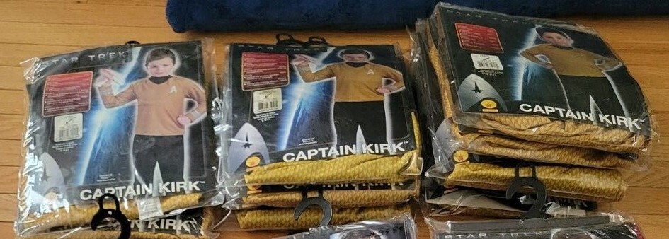 Star Trek Kids – Rubies Costumes Kirk, Scotty, Spock, Lt Uhura – Use Drop Down
