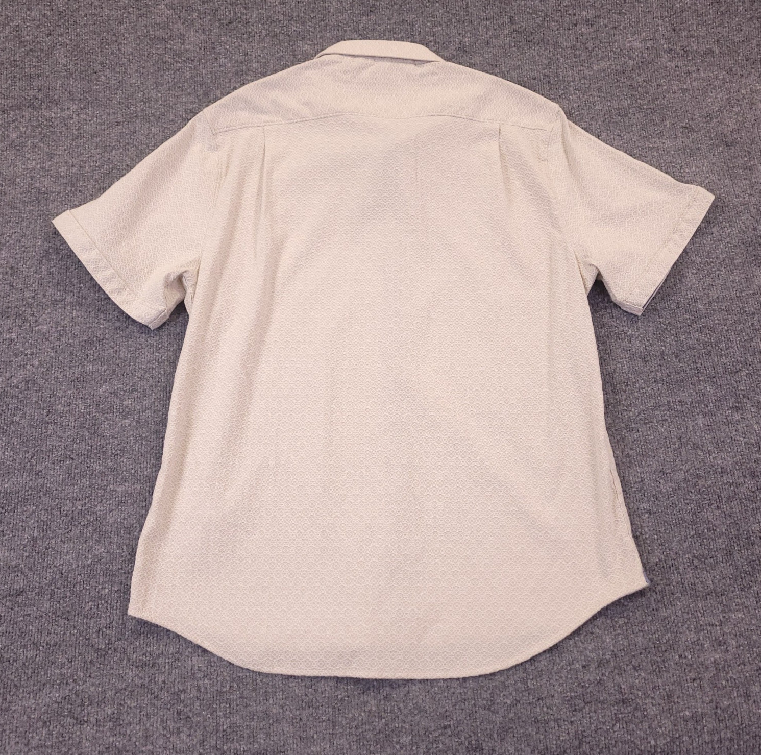 7D 7 Diamonds Zenith Jacquard Stretch Woven Shirt Mens XL Beige Peach Tone
