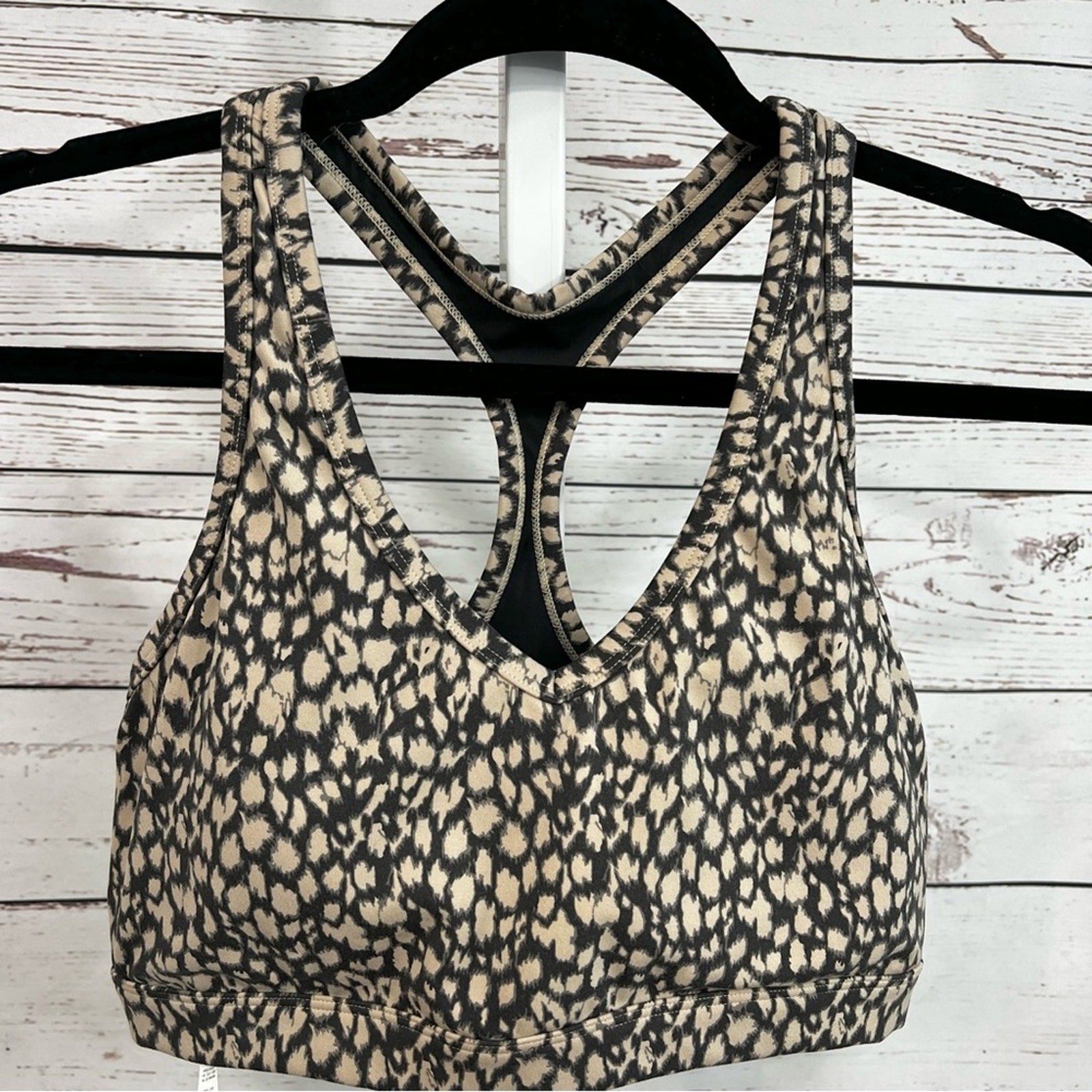 Varley Animal Print Sports Bra Medium