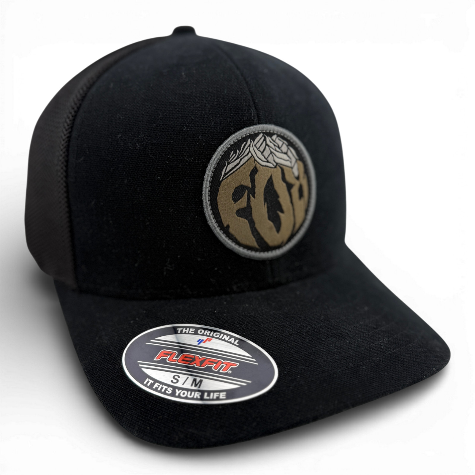 Fox Racing Turnouts Front Patch Black Mesh Back Stretch Flex Fit Adult Hat Cap