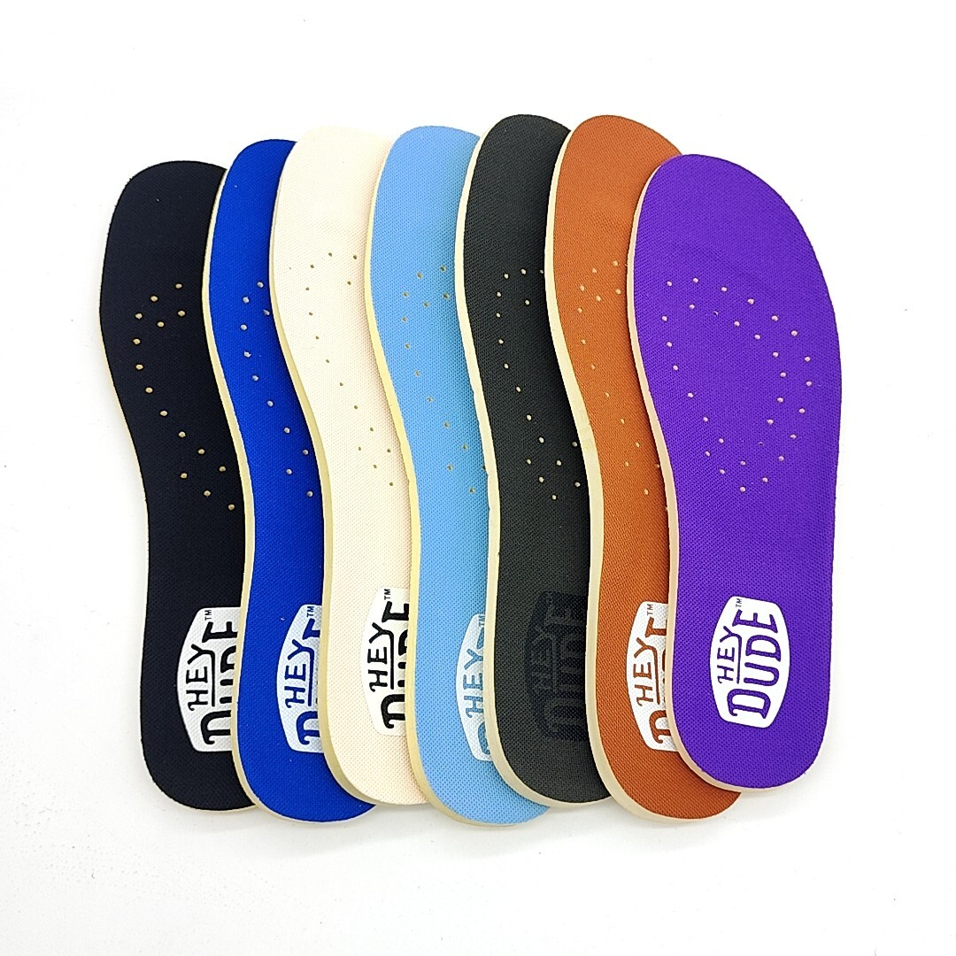 Hey Dude Colorful Micro Mesh Quick drying Insoles Women/Men’ Replacement