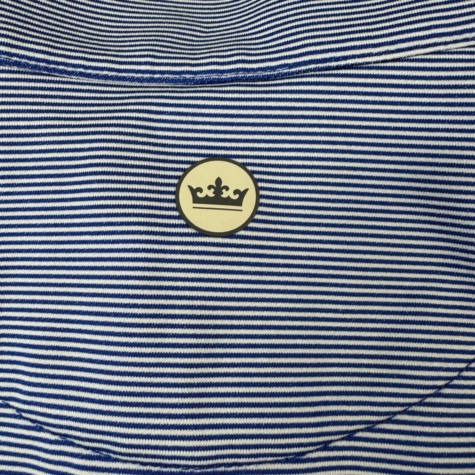 Peter Millar Blue White Striped Florida Gators Performance Half Zip Size Large