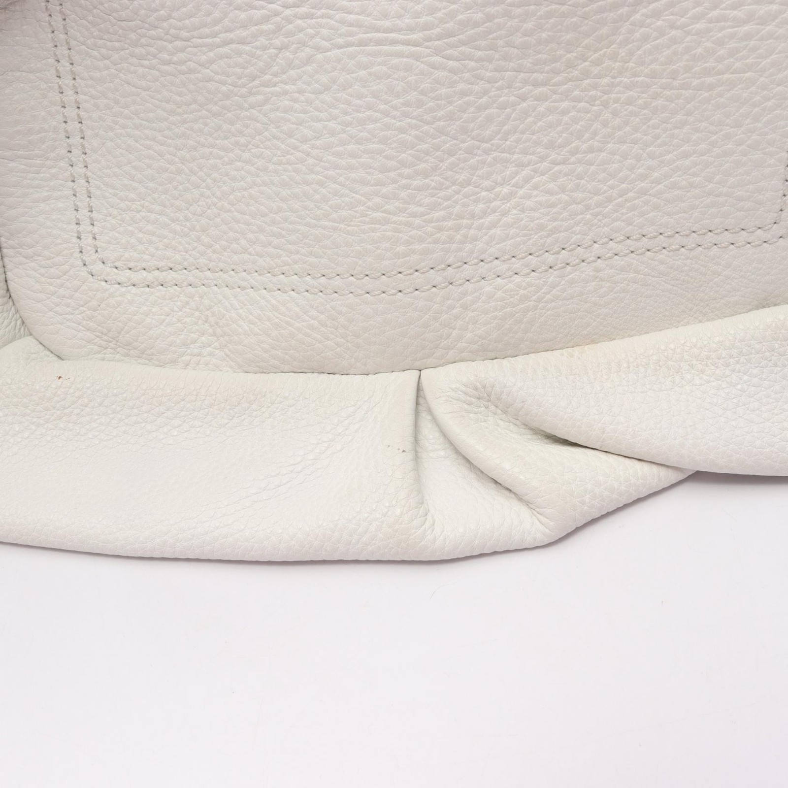 CELINE Bittersweet Shoulder Bag leather White Used Women