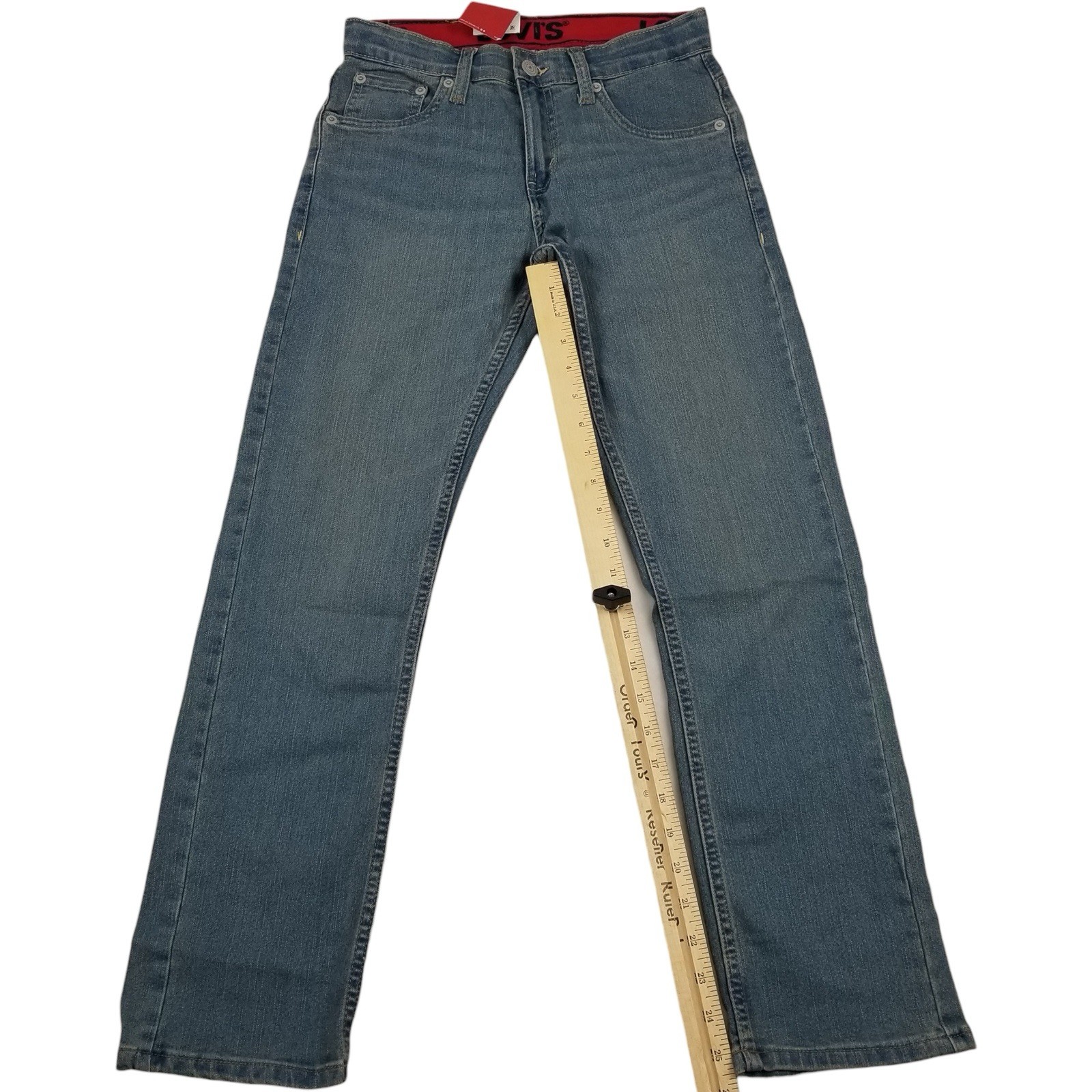 Levi’s Youth Boy’s sz 12 Slim Flex Stretch Adjustable Waist Straight Denim Jean