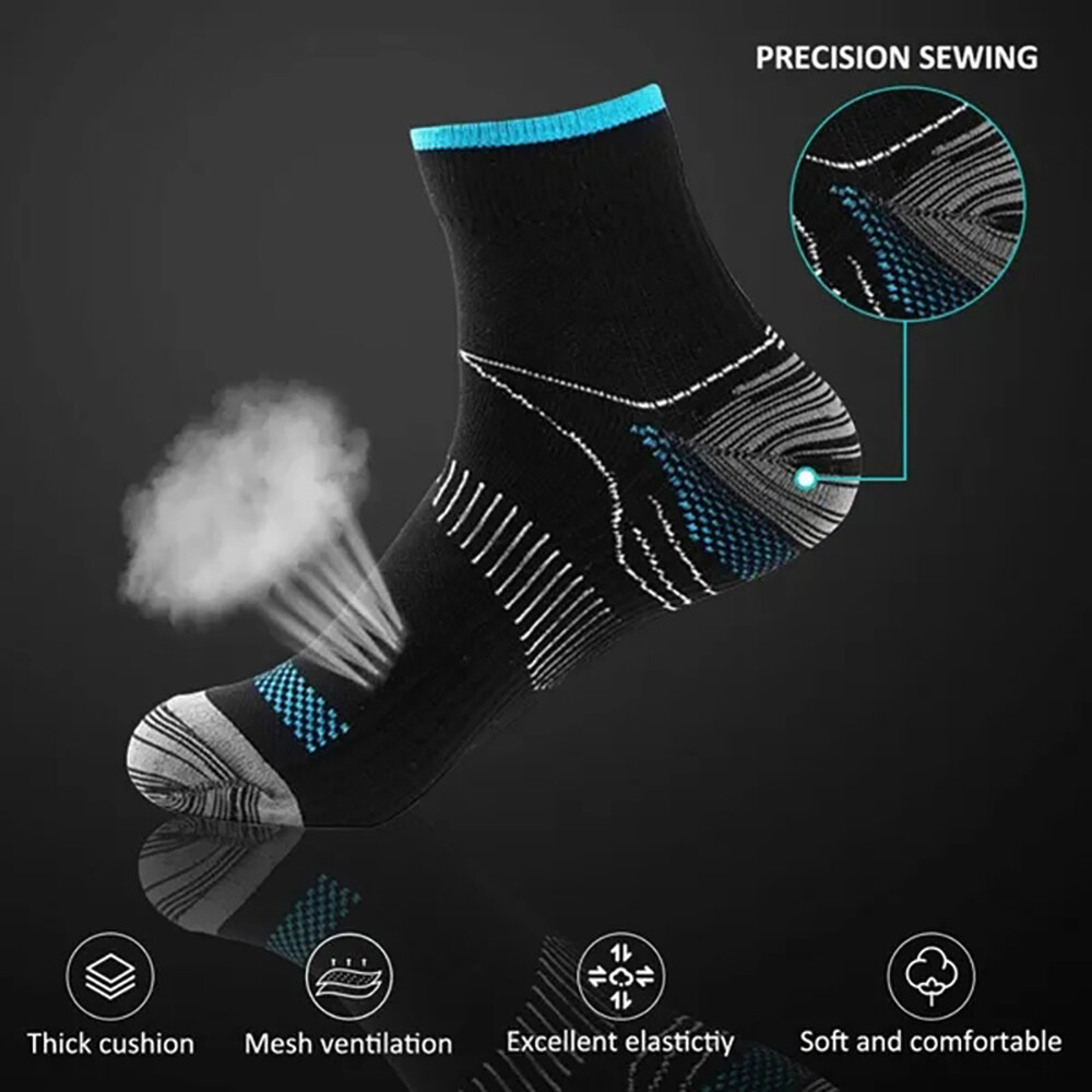 Foot Pain Relief Compression Socks Ankle Support Sleeves Brace Plantar Fasciitis