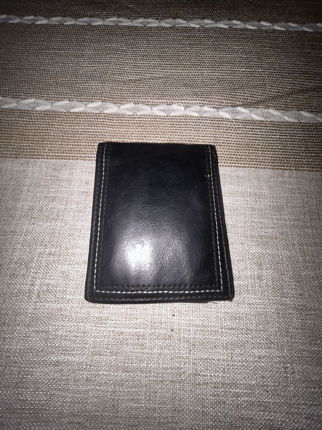 Levi’s Strauss & Co. Black Leather Bifold Wallet with ID Window