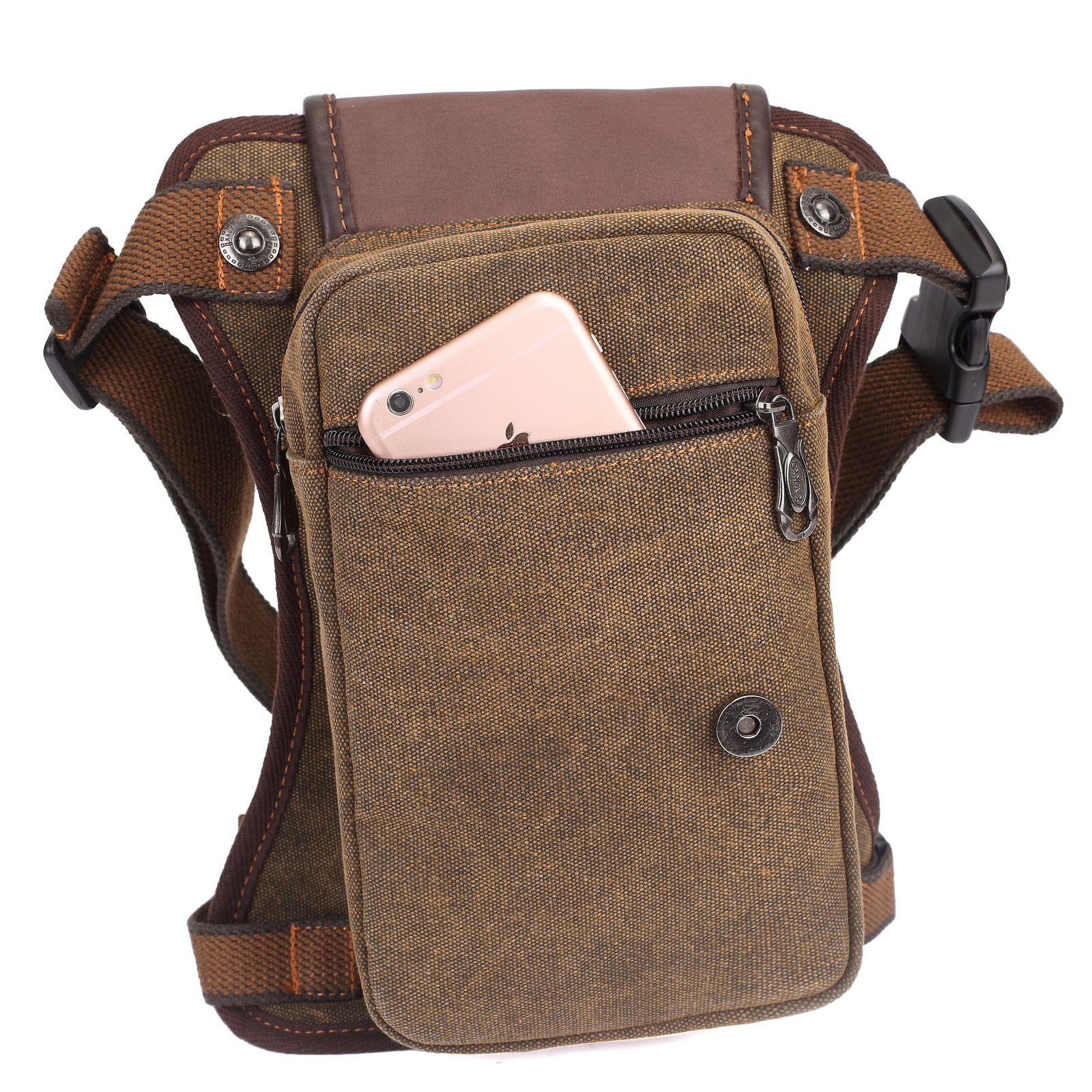 Men’s Multi-Purpose Canvas Drop Leg Bag Travel Waist Pack Motorcycle Hiking bag
