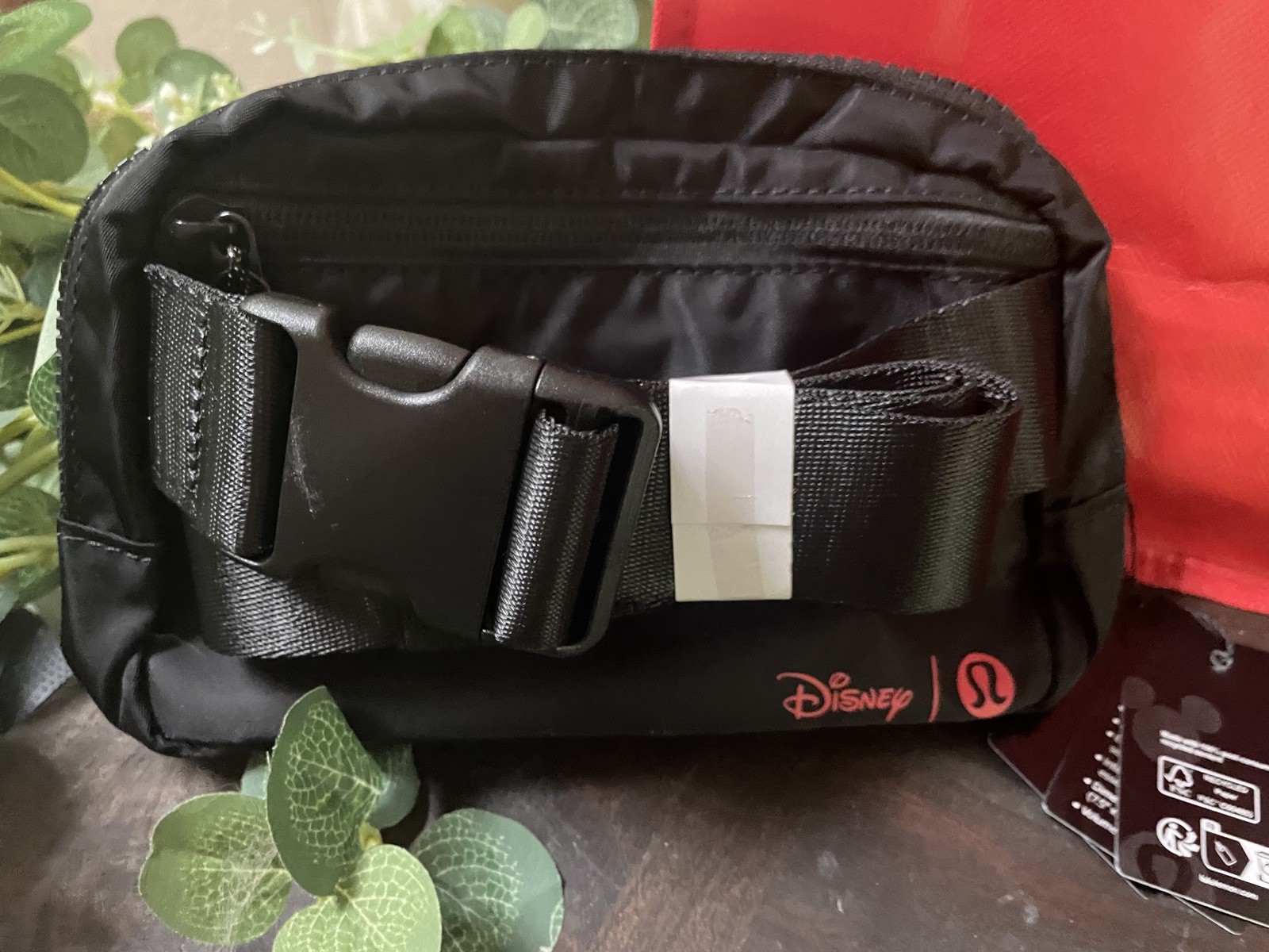 ❤️Lululemon DISNEY Everywhere Belt Bag Fanny Pack Black Mickey Outline Bag❤️NWT