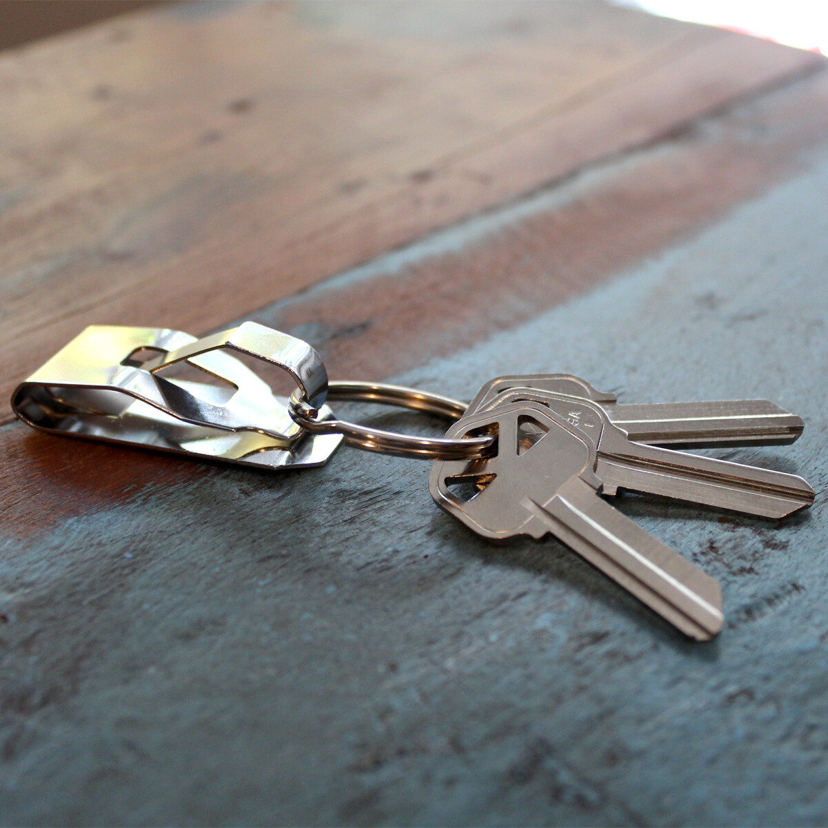 5 Pcs Secure Belt Clip Key Holder w Metal Hook & Heavy Duty 1 1/4″ Keychain Ring