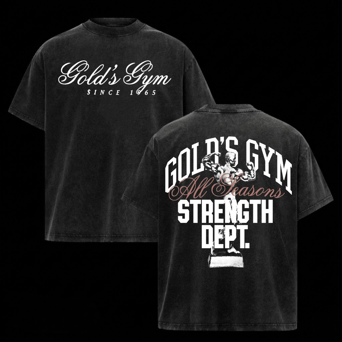 (Collection) Gold’s Gym Shirt Heavy Cotton Bodybuilding Gym Shirts For Men Top