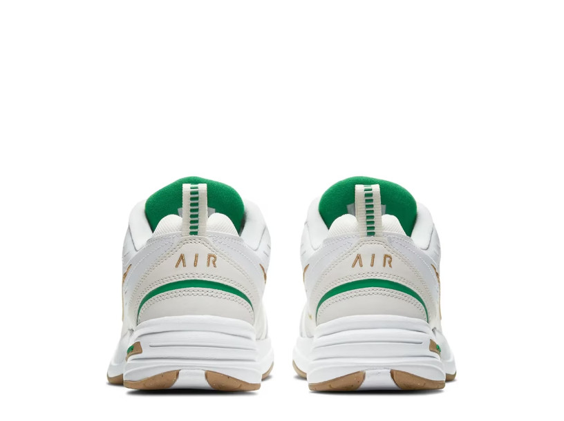 Nike AIR MONARCH IV Men White Green 103 Walking Shoe Medium & WIDE WIDTH 4E EEEE