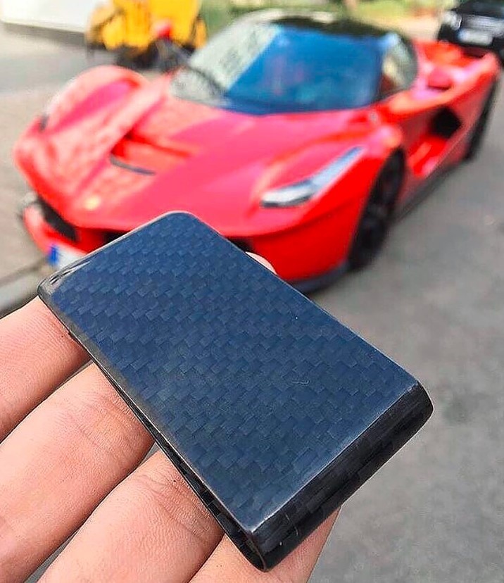Carbon Fiber Money Clip for Men, RFID Blocking, 5 year warranty