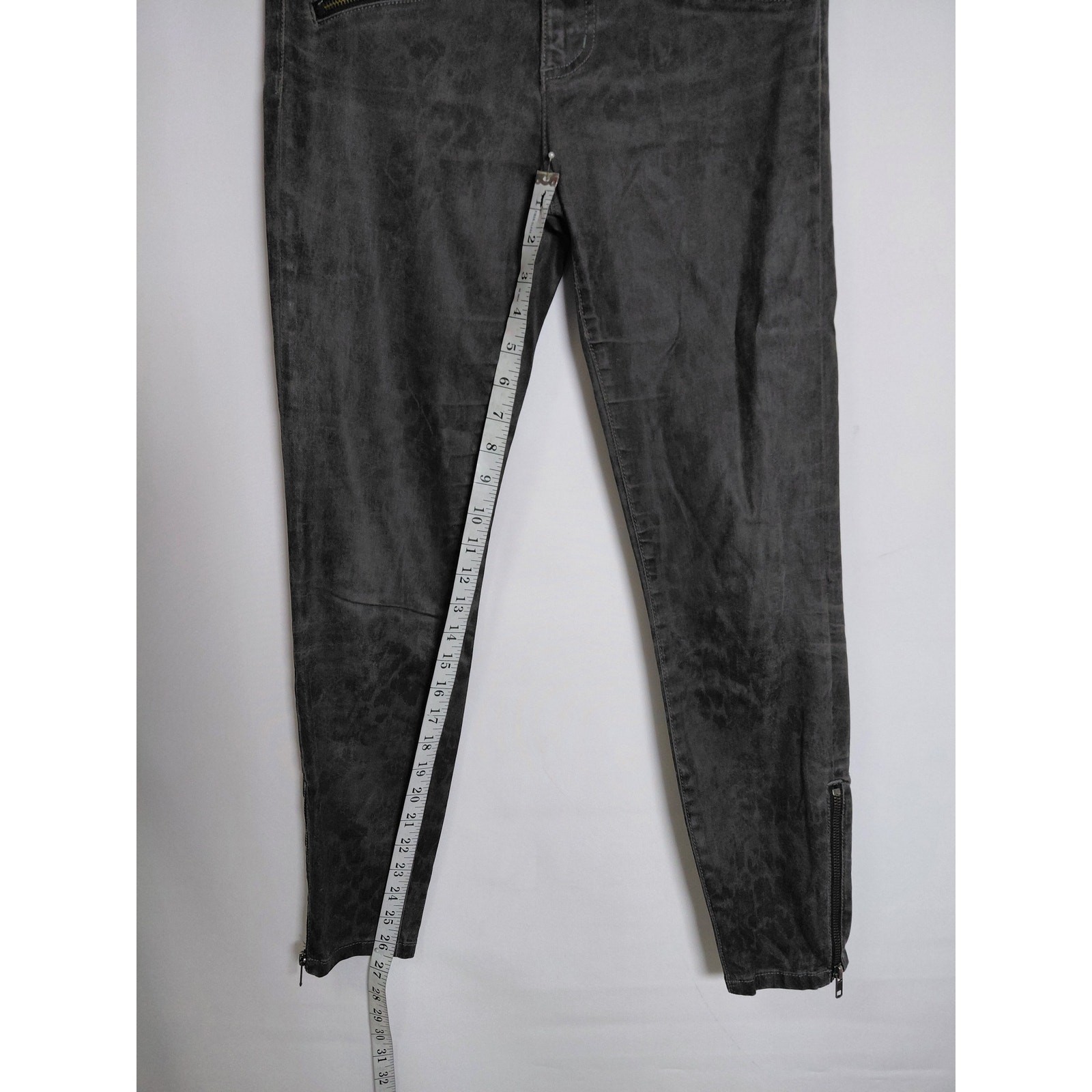 Current/Elliott Grey Skinny Jeans Mid (10-12 in) Slim Denim Women