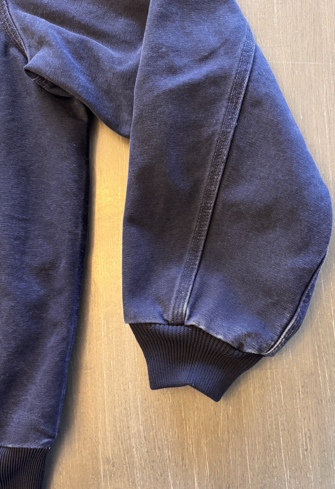 VTG Carhartt Jacket Mens XL Blue J25 Sandstone Gorpcore Workwear Hoodie Full Zip