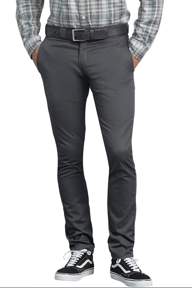 Dickies Men’s WP801 Flex Skinny Fit Straight Leg Twill Work Uniform Pants