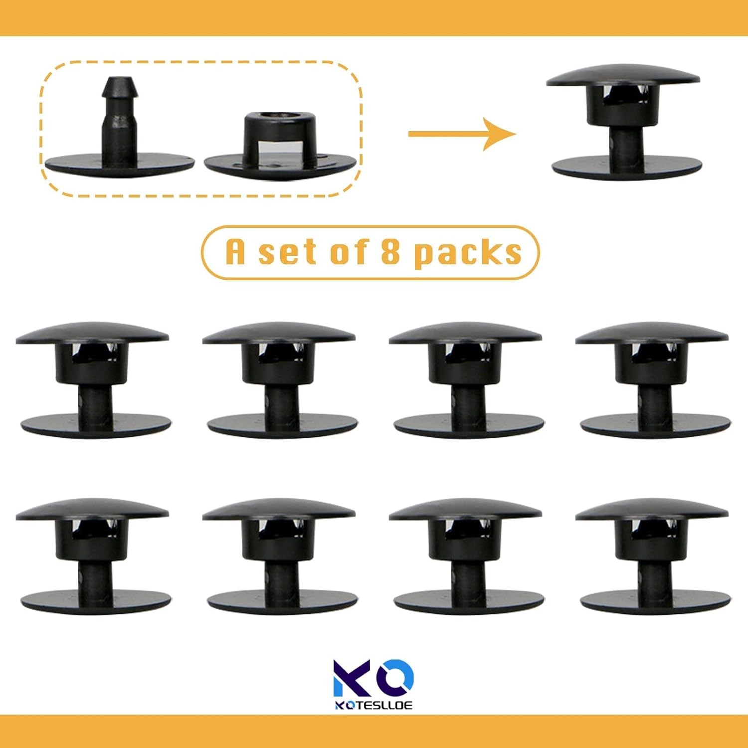 8 Sets Crocs Replacement Rivets Parts for Crocs
