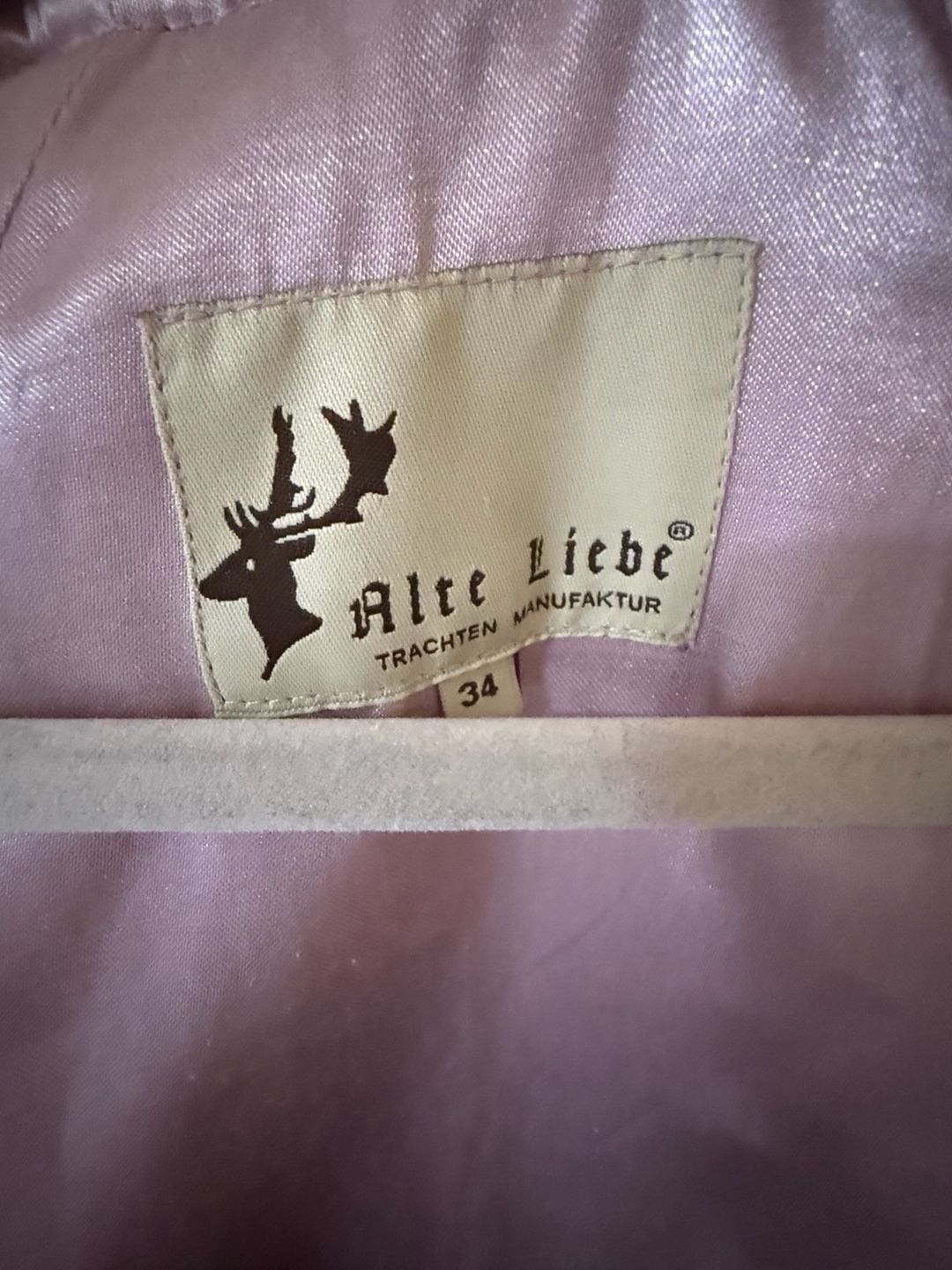 Alte Liebe Trachten Manufaktur Silver & Pink Traditional German Dirndl Dress