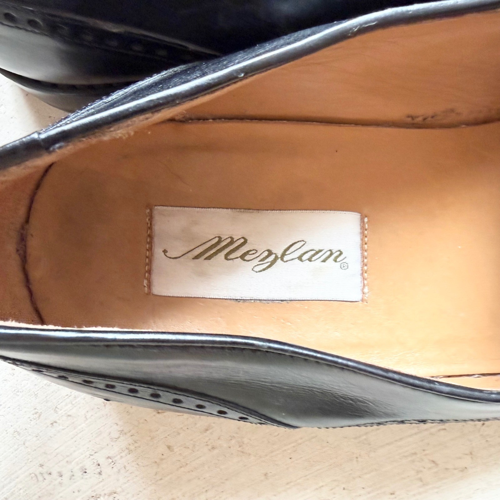 Mezlan Carmel Mens Black Woven Leather Tassel Loafers Shoes Made in Spain SZ 11