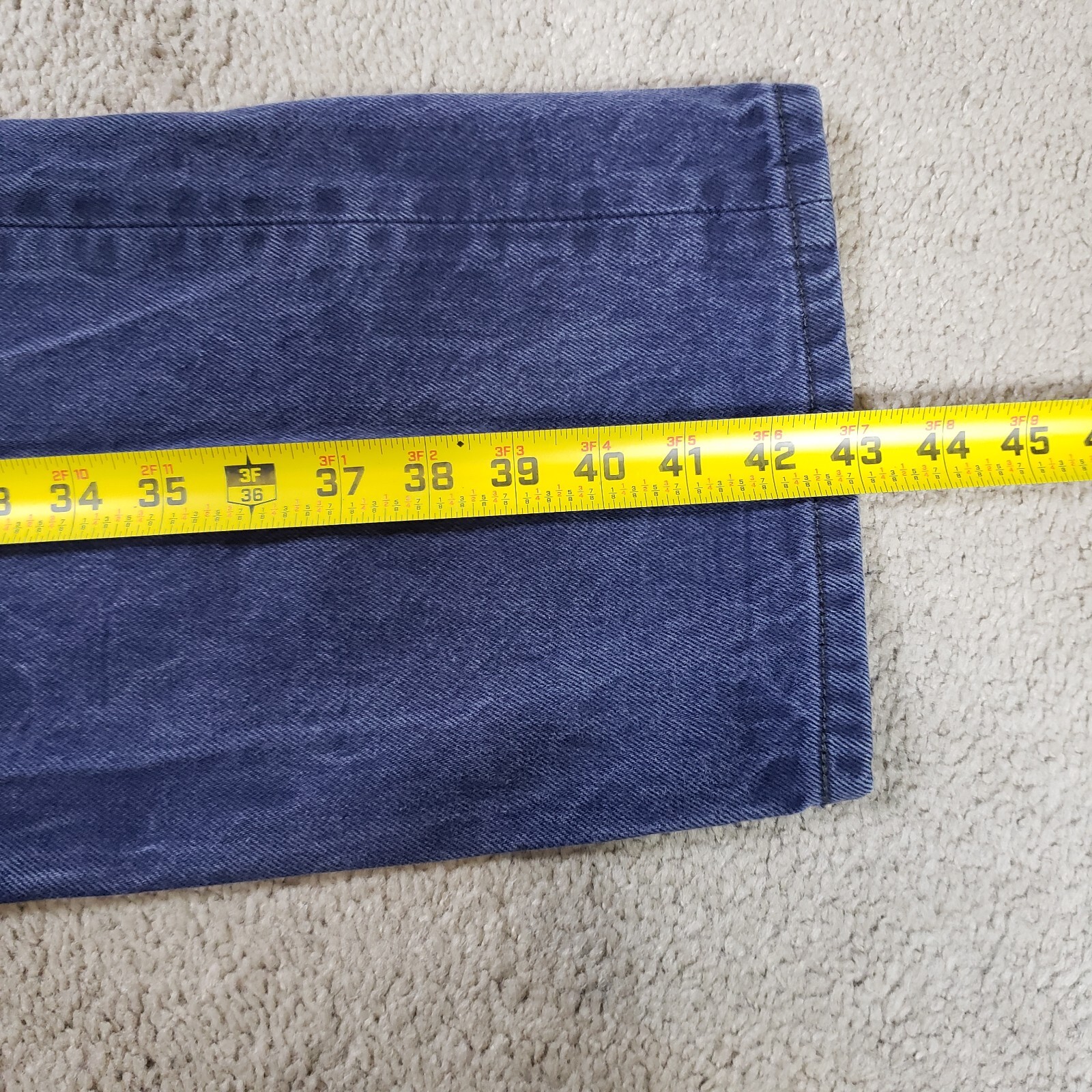 Levi 501 XX Mens Jeans Acid Wash 38×34 (REALLY 36×31) Shrink-To-Fit Straight Y2K