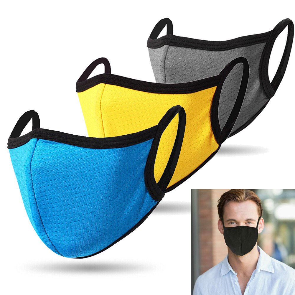 Men Women Face Mask Washable Reusable Breathable Fashion Mask Cover Sun Protect