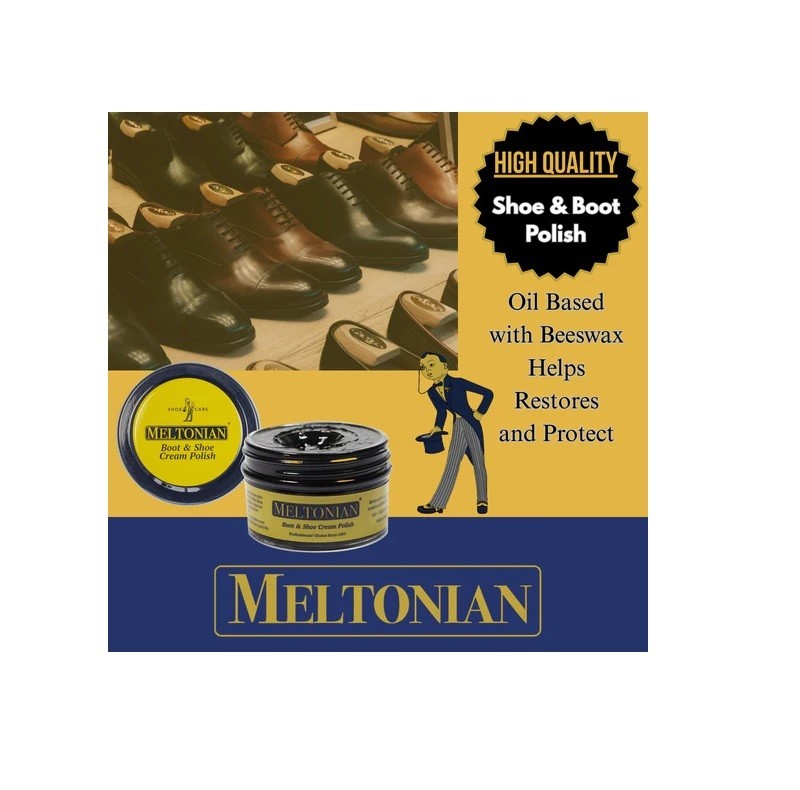 MELTONIAN Shoe Boot Cream Polish Leather Shine Nourishing 50ml – Pick Your Color