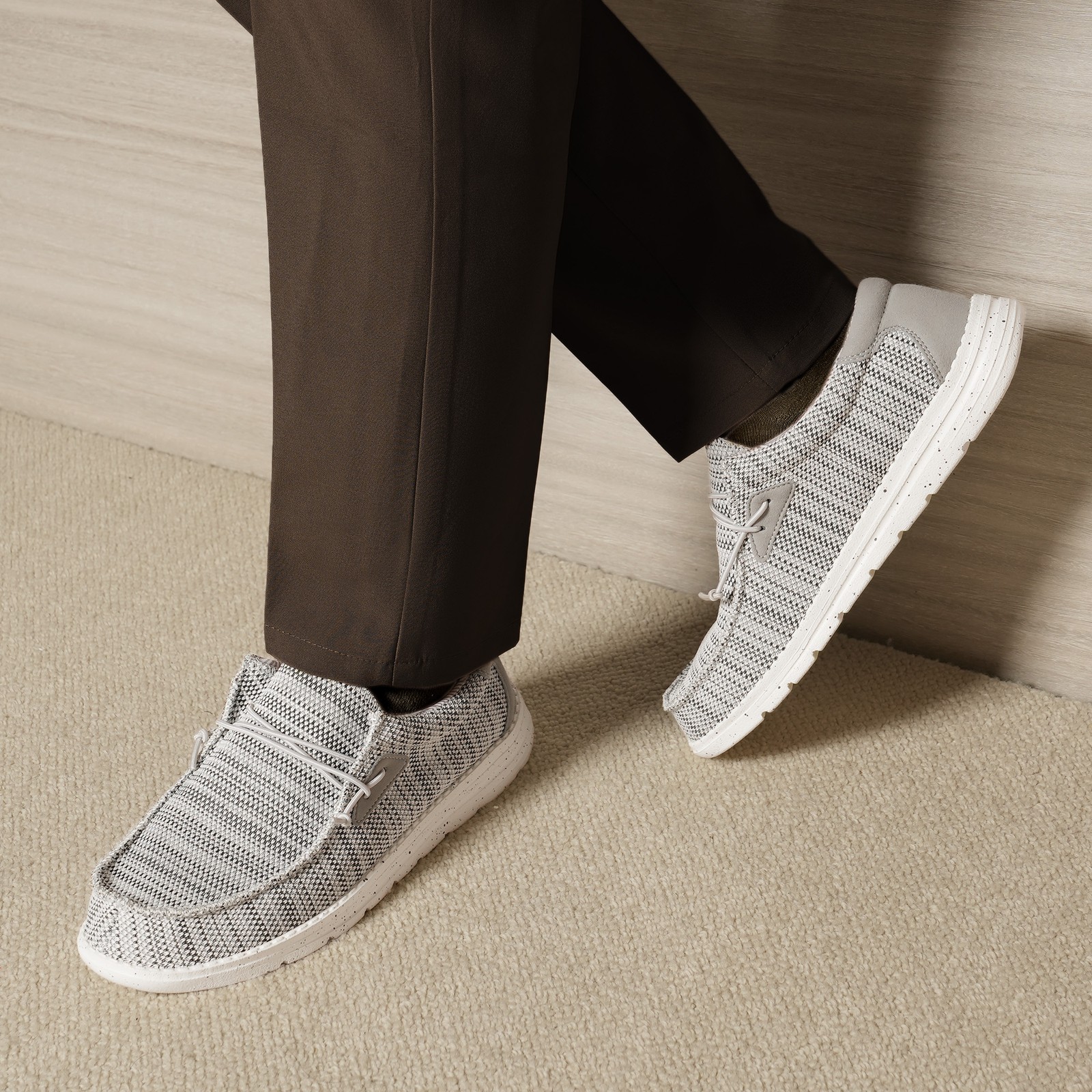 Men’s Casual Slip-on Loafers Lightweight Stretch Shoes Sneakers