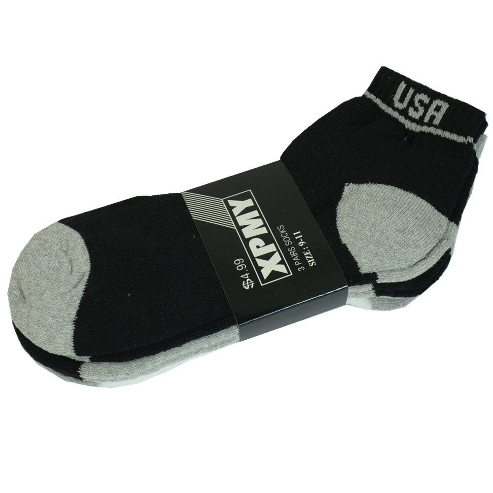 USA 3-12 Pairs Mens Ankle Quarter Crew Sports Socks Cotton Low Cut Size 9-13