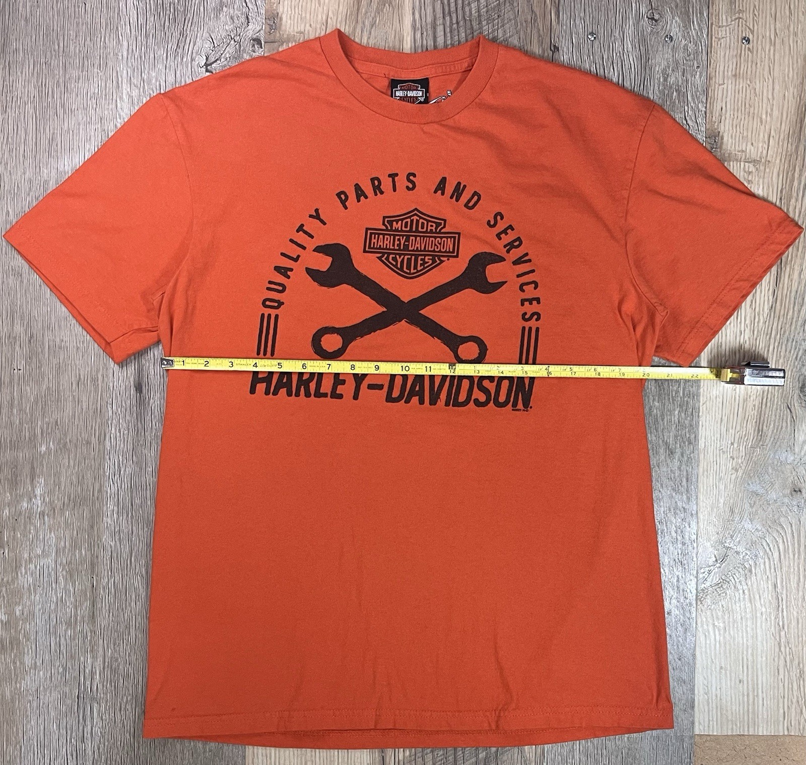 HARLEY-DAVIDSON Kill Devil Hills NC Orange Short-Sleeve T-Shirt Men’s Large