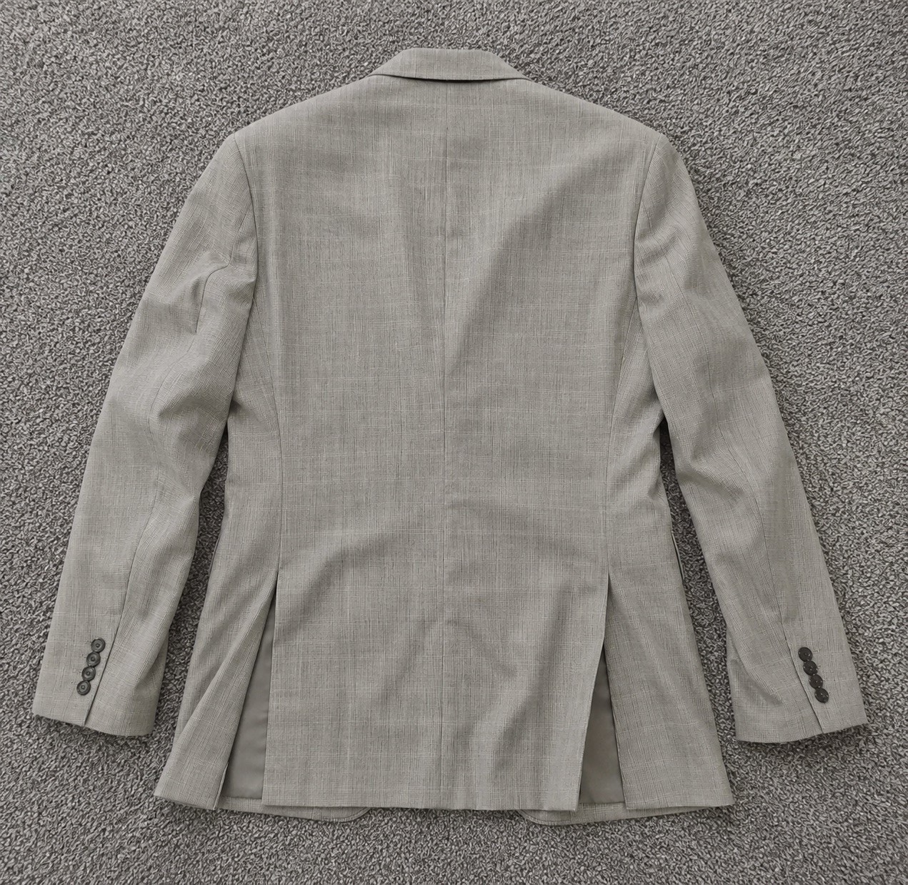 Ralph Lauren Mens 50L Gray Wool-Silk-Linen Blend Y2K Blazer Sport Coat Jacket