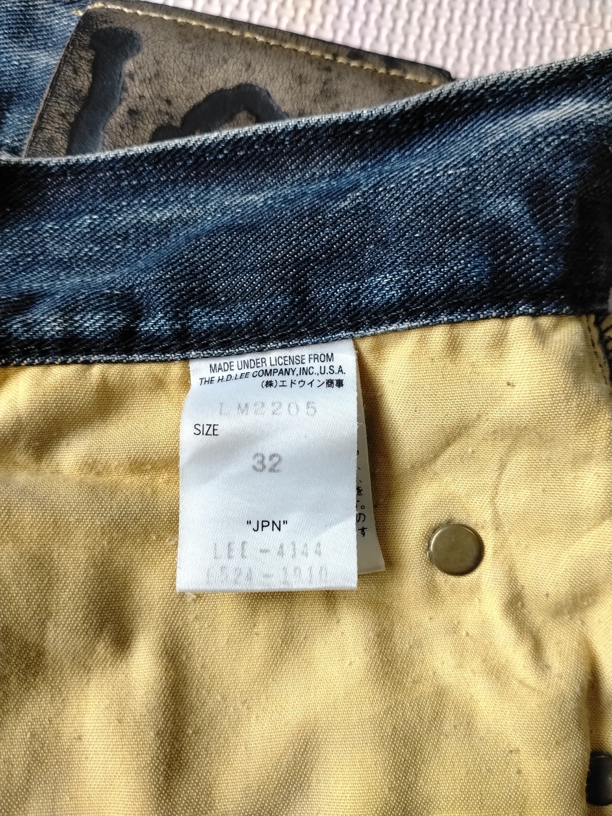 Lee Riders Gold Label LM2205 Bootcut Flare Denim Jeans Distressed Made In Japan