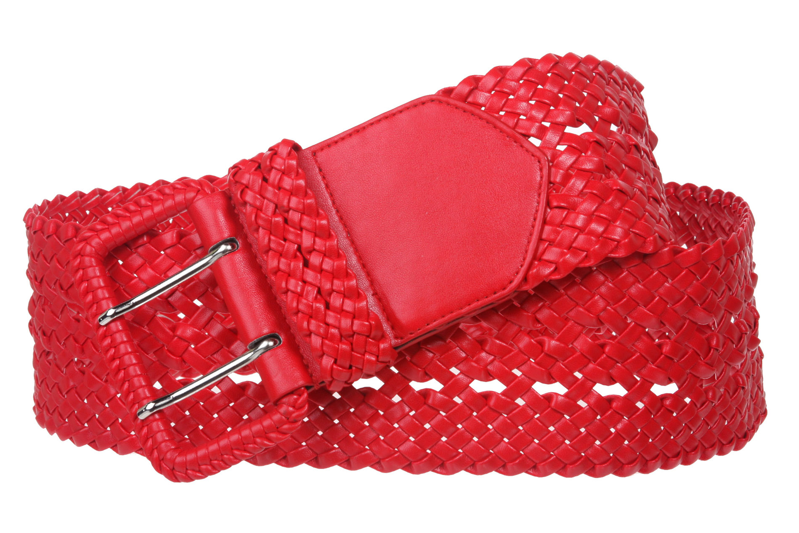 Women’s 3″ Wide Hand Made Braided Square Buckle Belt