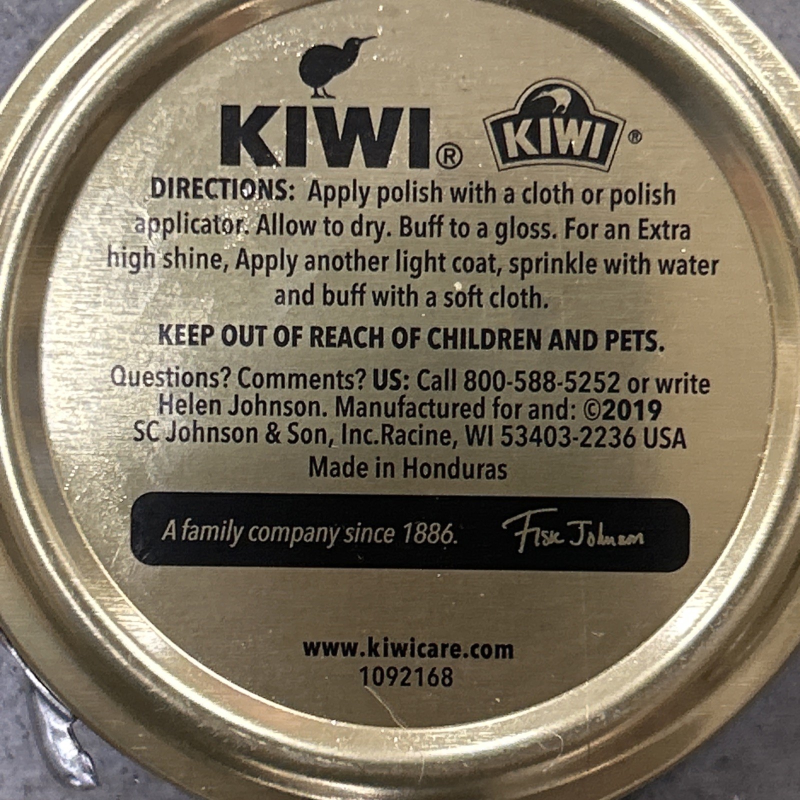 2X KIWI Black Leather Renews Protects Shiny Shoe Polish 1 1/8 oz Tin Snap Can