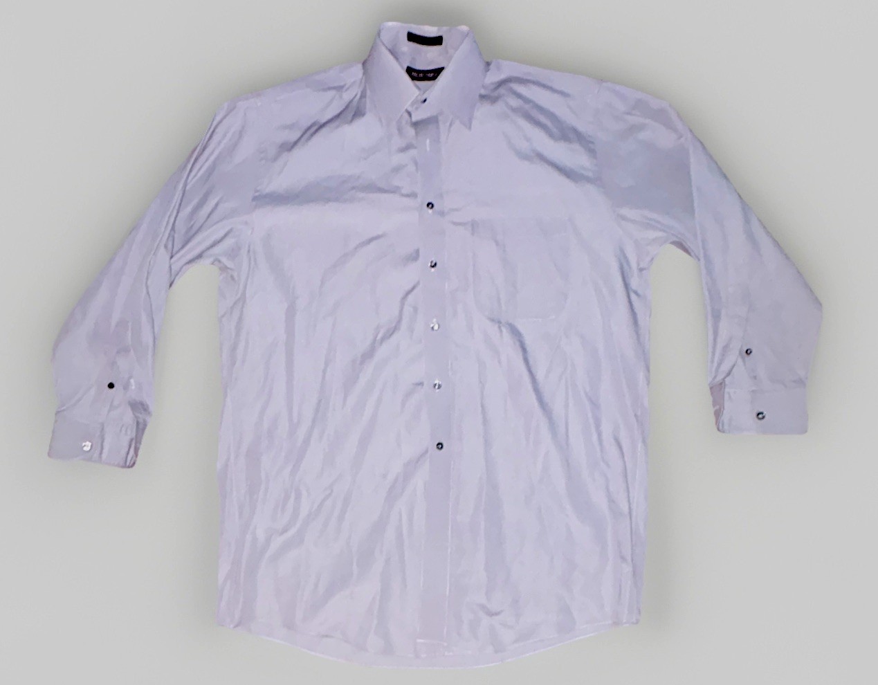 Murano Men’s 16.5 White Solid Broadcloth Blend Long Sleeve 33 Dress Shirt