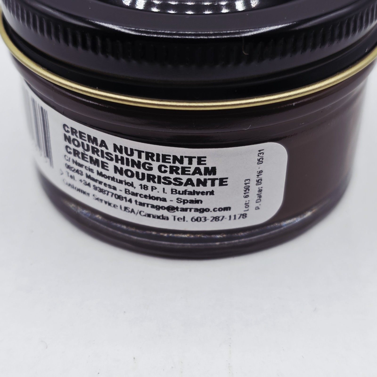 Tarrago Shoe Polish # 39 Medium Brown Cream Leather Protector 1.76 oz. 50ml Boot