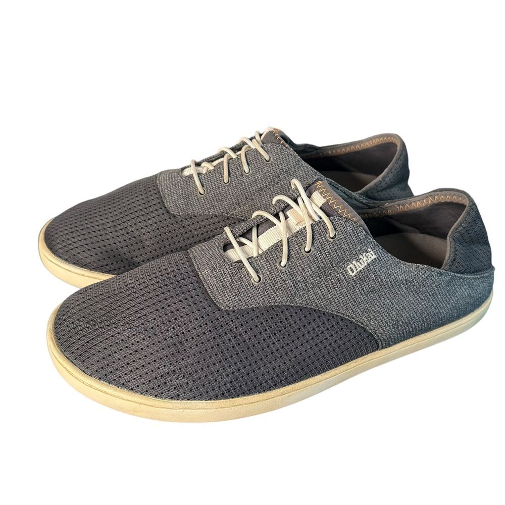 Olukai Nohea Moku Mens No Tie Boat Shoes Size 9 Quick Drying Slip On Beach