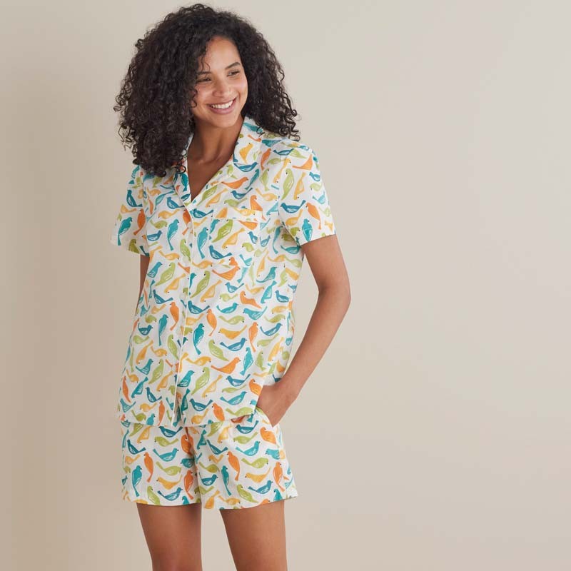 Printed Poplin Women’s Shorts Set