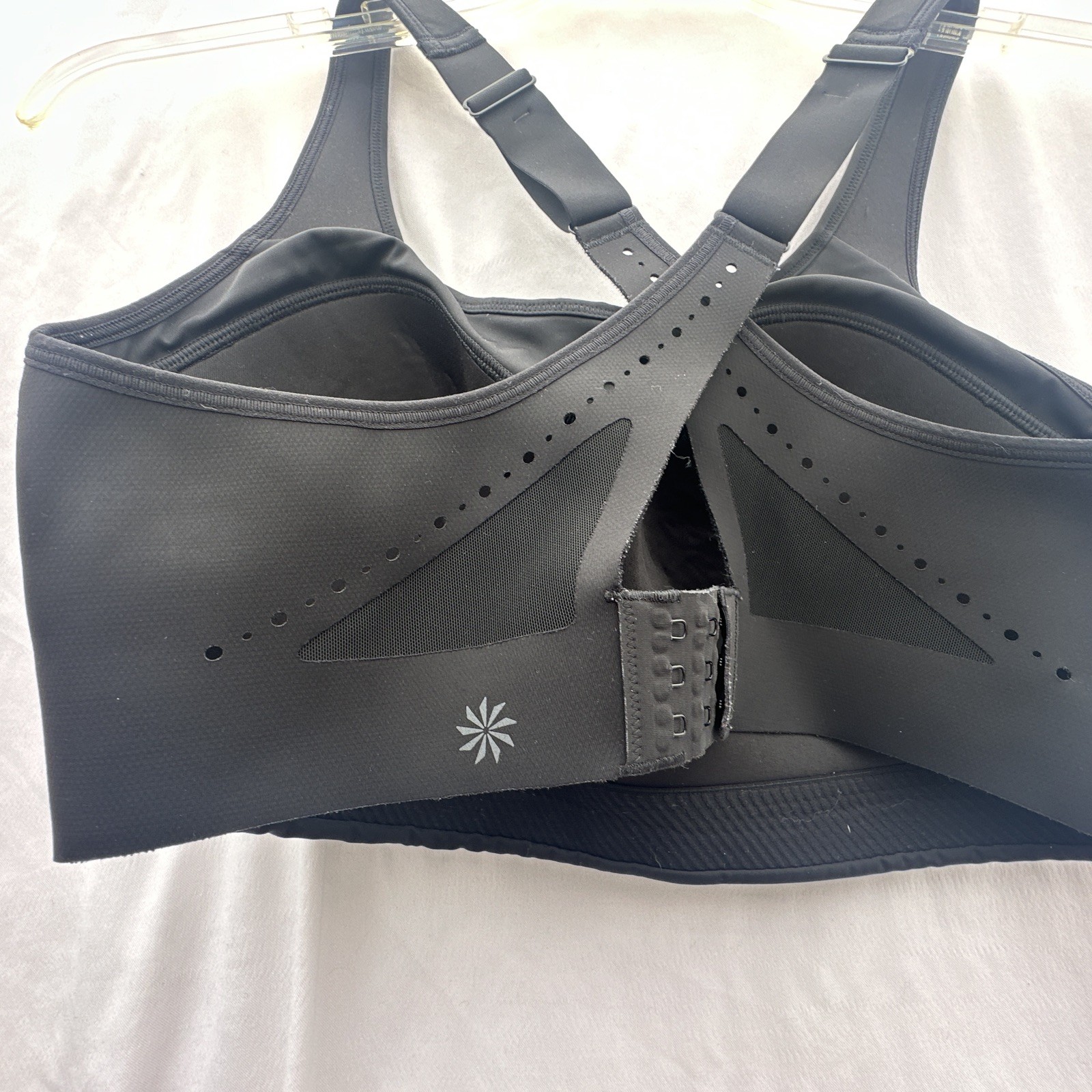 Athleta 34Dd Women High Support Adjustable Black Sport Bra Very Lightly Used. 11