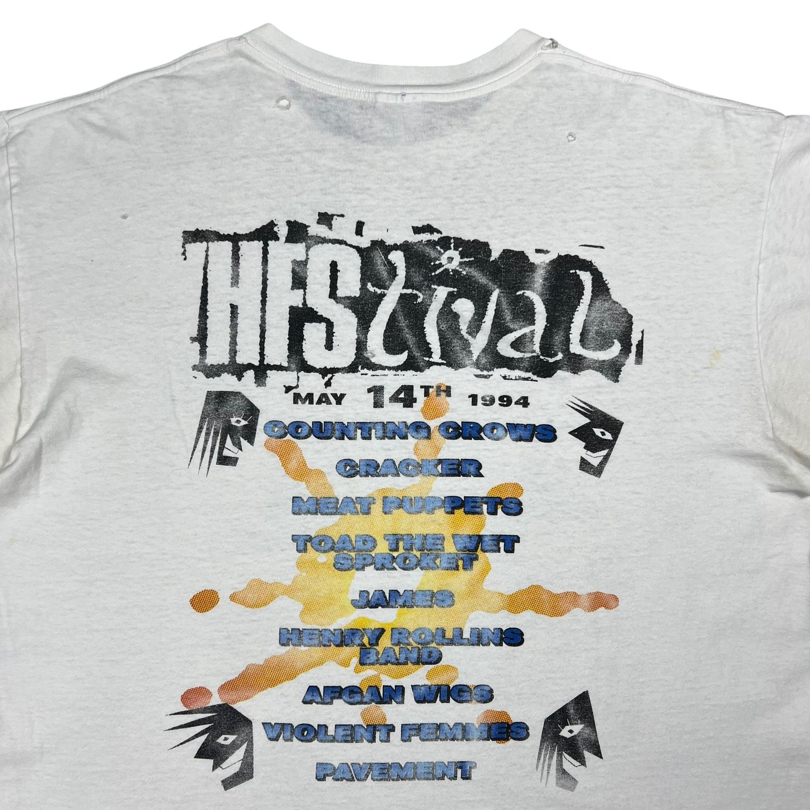 Vintage 1994 HFStival Meat Puppets Violent Femmes Pavement band tee (XL)