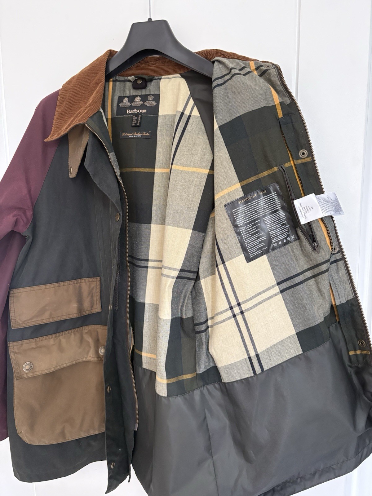 barbour luss ladies wax jacket ptp 24in Uk14
