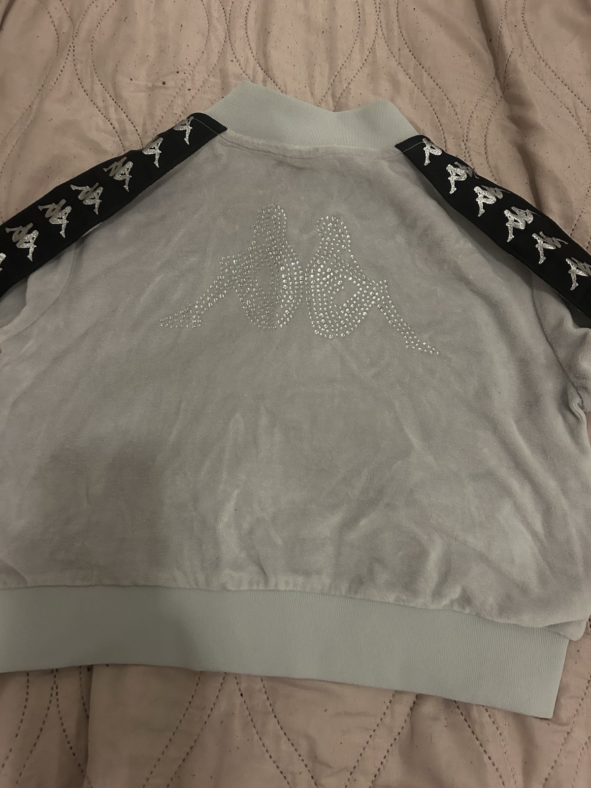Kappa Banda 222 Servelle Women’s Velour Cropped Full Zip Track Jacket S