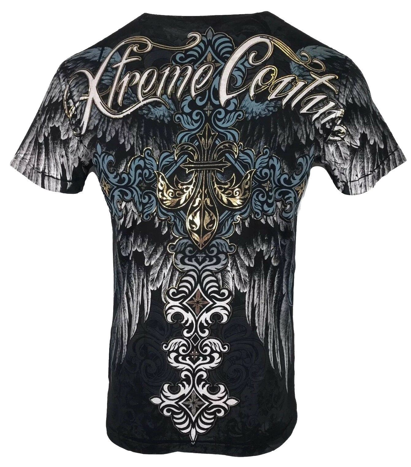 Xtreme Couture By Affliction Men’s T-Shirt SINNERS Tattoo Biker Black