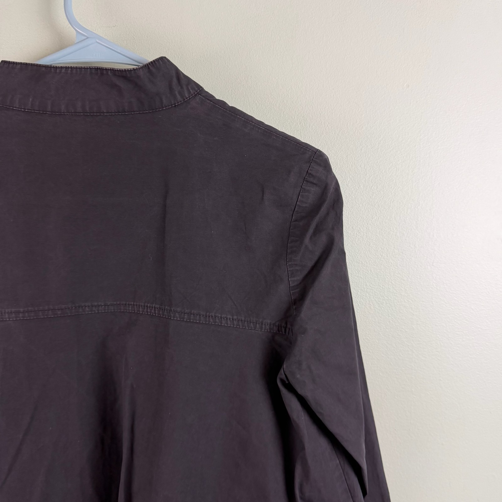 La Mode Black Cotton Oversized Tunic Top Small Modern Minimalist High Fashion