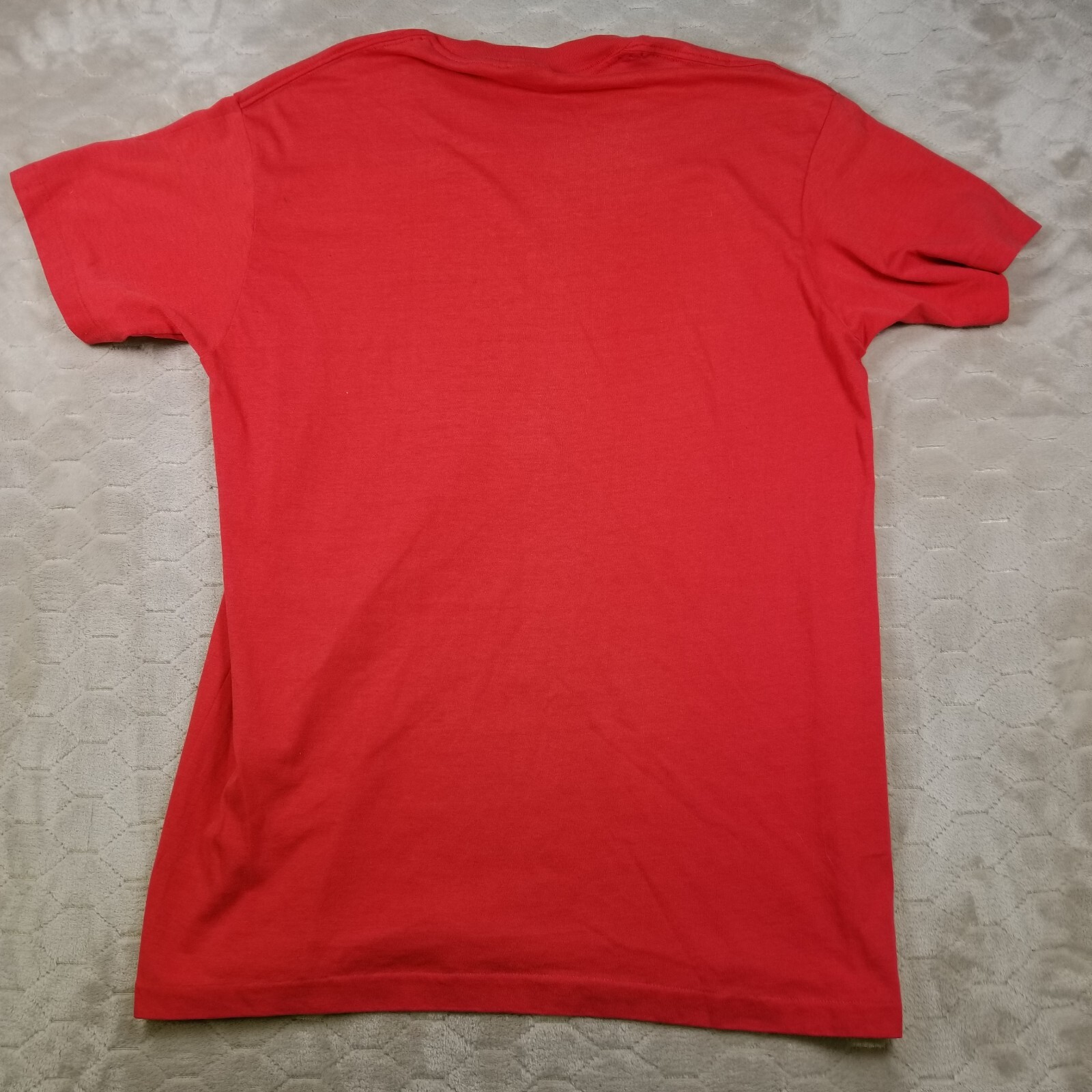 VTG 80s Nike Blue Tag Logo Shirt Sz Lg USA Made Single Stitch Left Chest Print