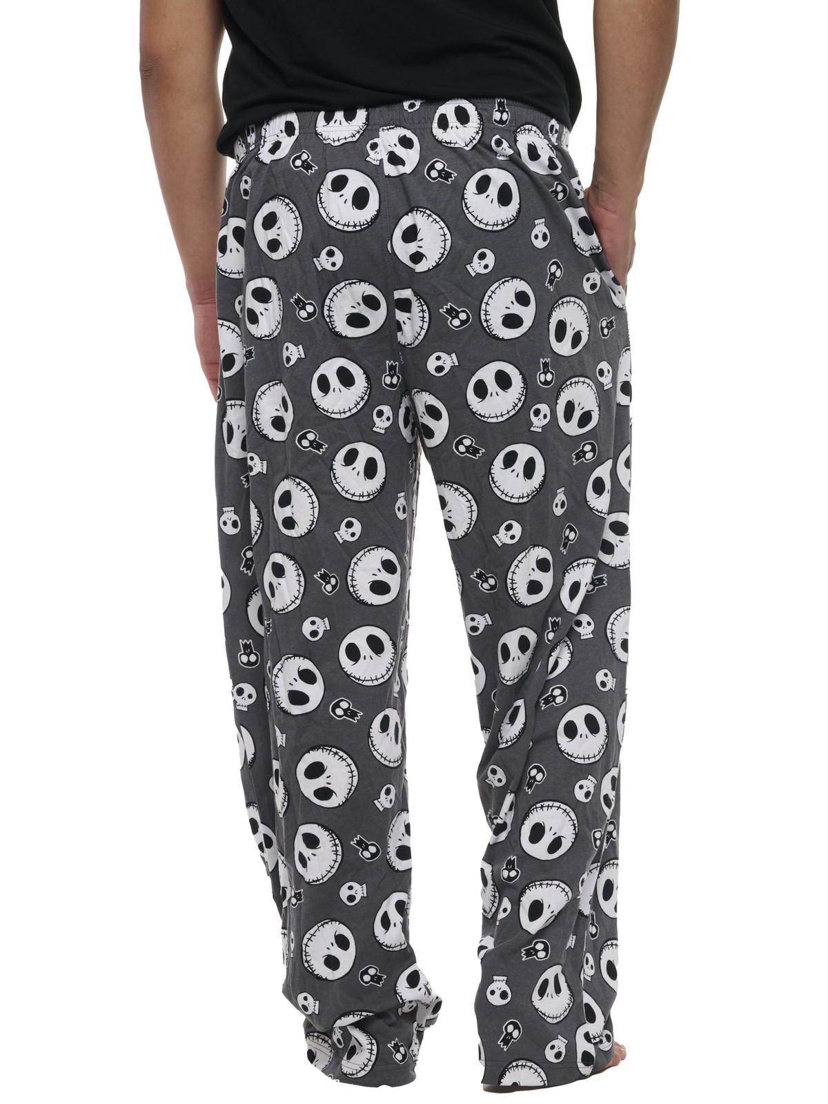 Men’s Jack Skellington Pajama Pants Lounge Wear Nightmare Before Christmas Gray