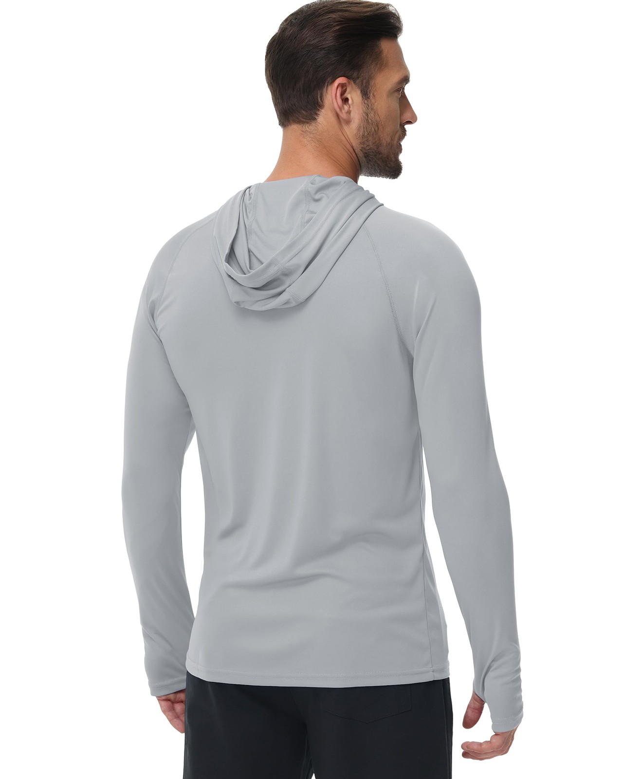 Tacvasen UPF50+ Mens Sun Skin Protection T-Shirts Outdoor Fishing Casual Hoodies