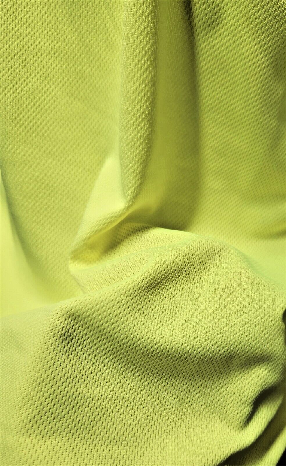 Yellow Long Sleeve Safety Shirt With Hoodie, Quick Dry Polyester Birdeye mesh