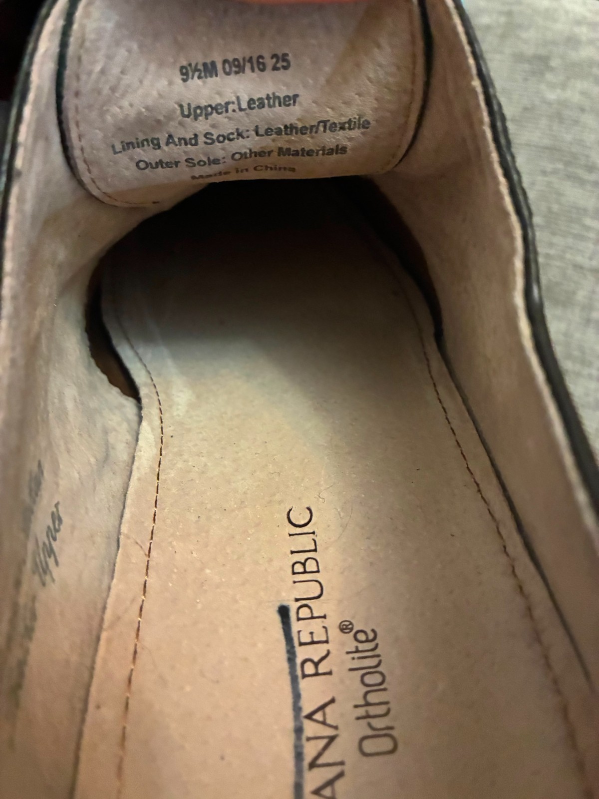 Banana Republic Men’s Size 9.5M New Black Italian Leather Dress Shoes 🔥FASTSHIP